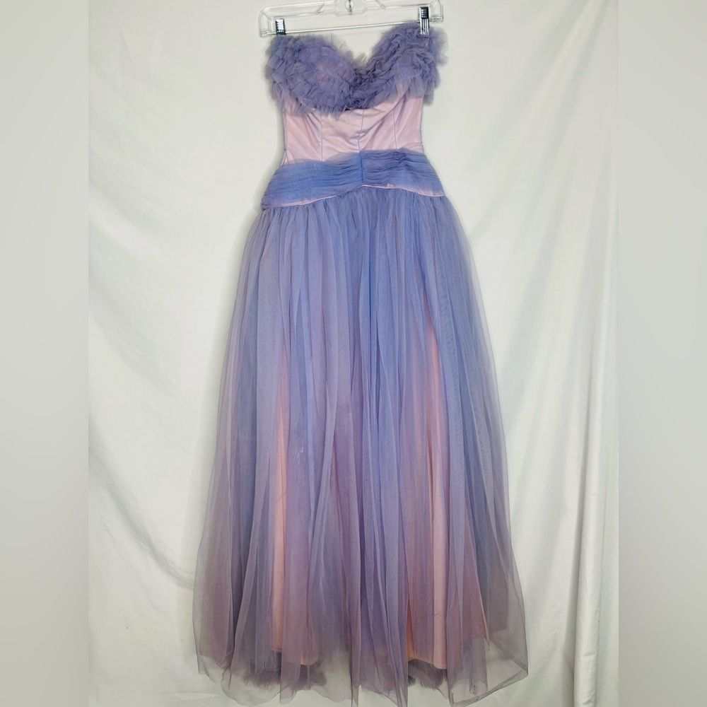 Vintage 1950’s Clifton Wilhite Cupcake Tulle Prom/ Evening Dress - Picture 2 of 13